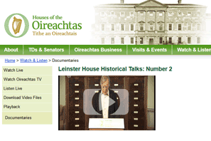 Oireachtas website
