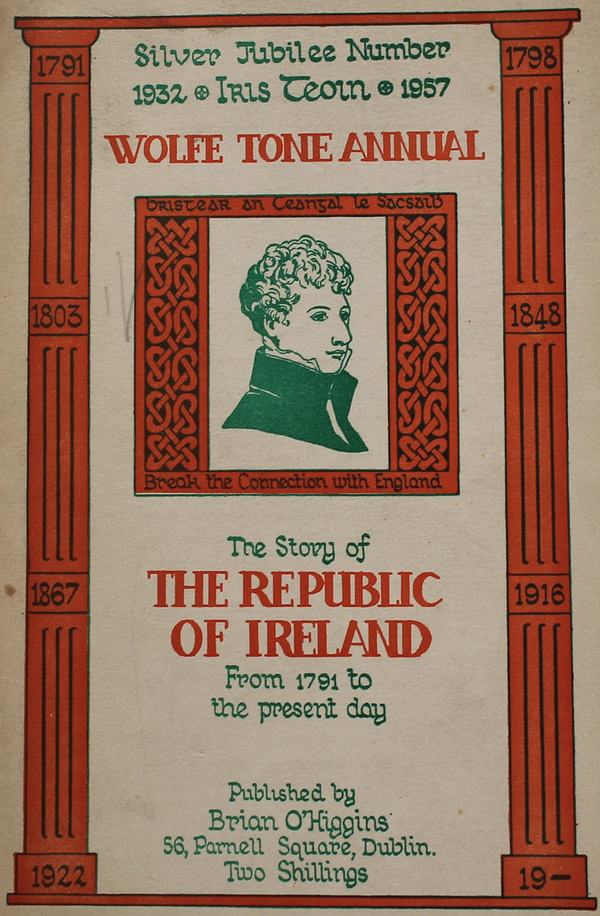 The Wolfe Tone Annual 1957, cover page
