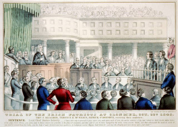 Trial of Irish patriots Clonmel c1848