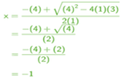 Solving Quadratic Equations Using the Quadratics Roots Formula
