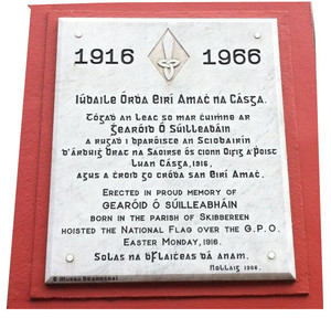 Wall Plaque to Gearóid O’Sullivan in Skibeereen