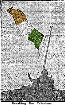Newspaper Picture of Flag on GPO 1929